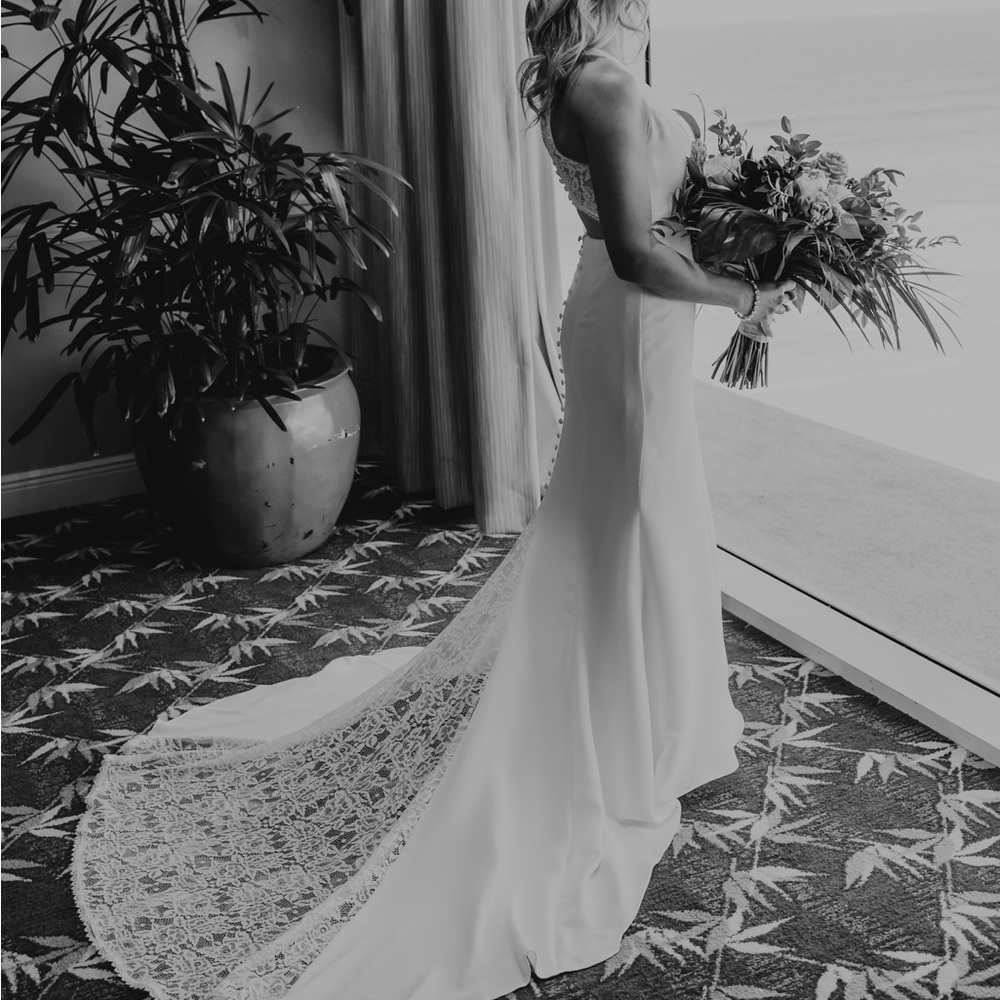 David’s Bridal Simplistic Wedding Dress